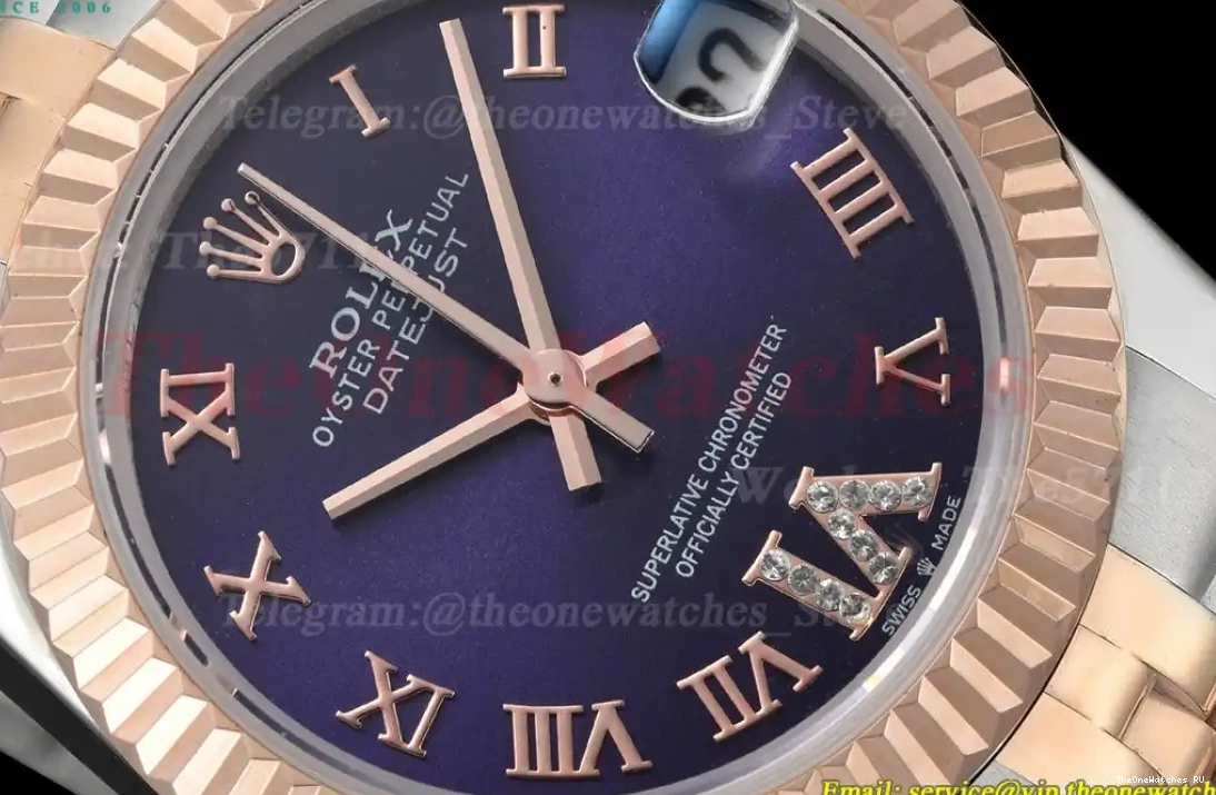 Rmn Purple SS MY8215 GDF 28mm Datejust RG 0403